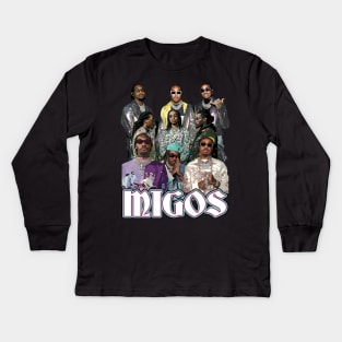 Migos Magic Transform Your Wardrobe with Rap Royalty-Inspired Tees Kids Long Sleeve T-Shirt